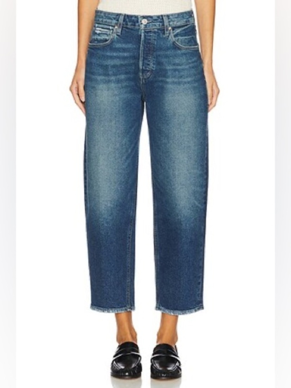 New Paige Barrel Leg Jeans Alexis Lovejoy